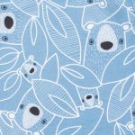 New Baby Kojenecké celorozepínací body BuBu modré – Zboží Mobilmania