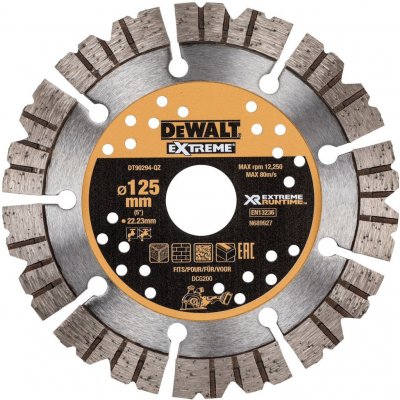 DeWALT Diamantový kotouč 125 x 22,2 mm, zdivo beton, pro drážkovačku DCG200 - DT90294 – Hledejceny.cz