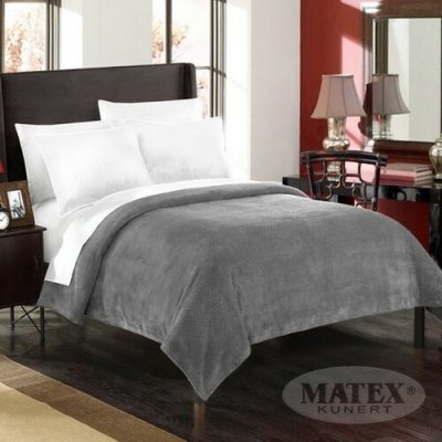 Matex přehoz na postel Montana tmavě šedá 170 x 210 cm