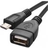 Adaptér a redukce k mobilu EMOS Datový OTG kabel USB-A 2.0 / micro USB-B 2.0 s funkcí redukce, 15 cm