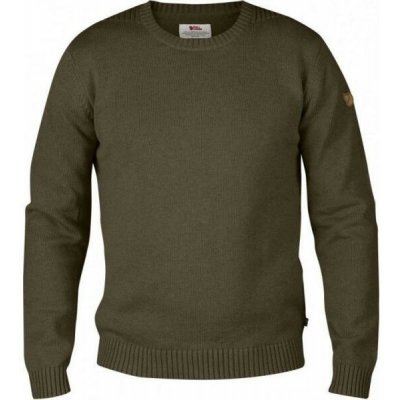 Svetr Fjällräven Ovik Knit Crew Dark Olive – Hledejceny.cz