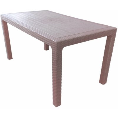 MEGA PLAST Stůl RATAN LUX wenge 120 x 75 x 75 cm – Hledejceny.cz