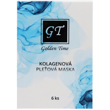 Golden Time Kolagenová pleťová maska 6 x 26 ml