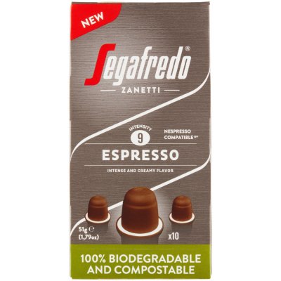 Segafredo Zanetti Espresso káva pražená mletá v jednoporcových kapslích 10 x 5,1 g – Zboží Mobilmania