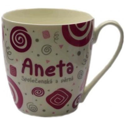 Nekupto Twister hrnek se jménem Aneta růžový 005 0,4 l od 85 Kč - Heureka.cz