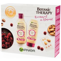 Garnier Botanic Therapy Ricinus Oil & Almond šampon pro slabé vlasy s  tendencí vypadávat 250 ml + balzám 200 ml dárková sada kosmetická sada -  Nejlepší Ceny.cz