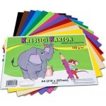 Barevná čtvrtka barevný karton A4 180 g/m2 mix 12 barev – Zboží Dáma