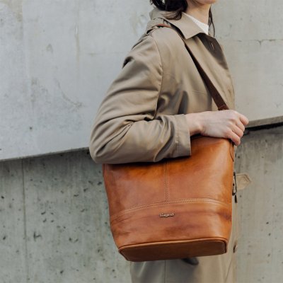 Bagind Bindi dámská kožená kabelka hnědá ruční výroba český design – Zboží Mobilmania