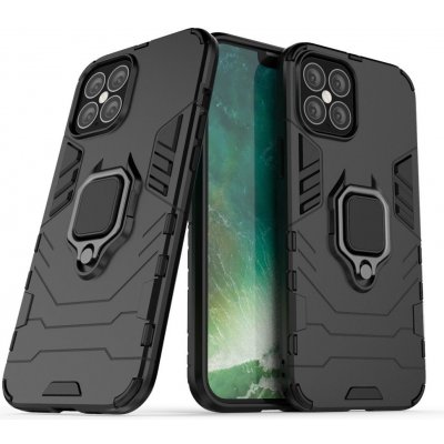 Pouzdro Apolis Ring Armor pancéřové hybridní + magnetické úchyt iPhone 12 Pro Max černé – Zboží Mobilmania