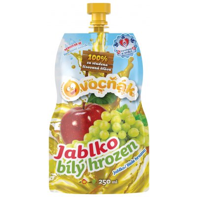 Ovocňák Ovocný mošt jablko bílý hrozen 250 ml – Zbozi.Blesk.cz