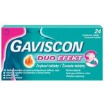GAVISCON DUO EFEKT POR 250MG/106,5MG/187,5MG TBL MND 24 – Hledejceny.cz