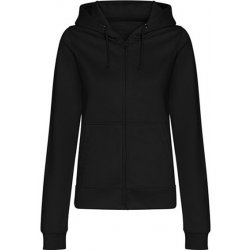 Just Hoods dámská mikina na zip JH050F Deep Black