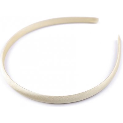 Saténová čelenka do vlasů Varianta: 20 krémová, Balení: 1 ks – Zboží Dáma