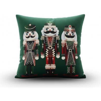 Textilomanie Vánoční NUTCRACKER zelený 45 x 45 cm – Zboží Dáma