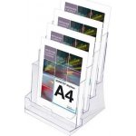 Jansen Display SCRITTO Stojánek na letáky A4 4kapsy, 224 x 299 mm – Zboží Živě
