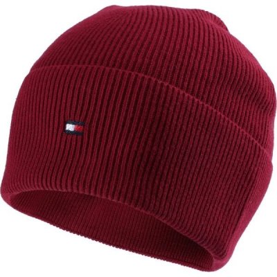 Tommy Hilfiger Essential Flag beanie AW0AW15309 Rouge XJS – Zboží Mobilmania