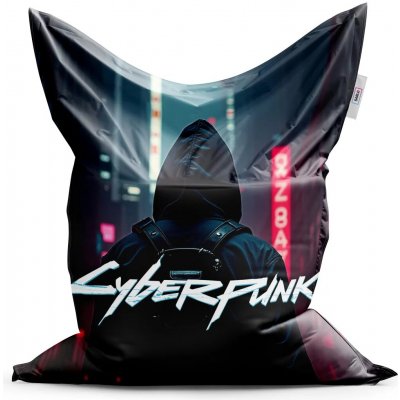 Sablio Sedací vak Cyberpunk 2077 Pohled do města 200x140 cm – Sleviste.cz