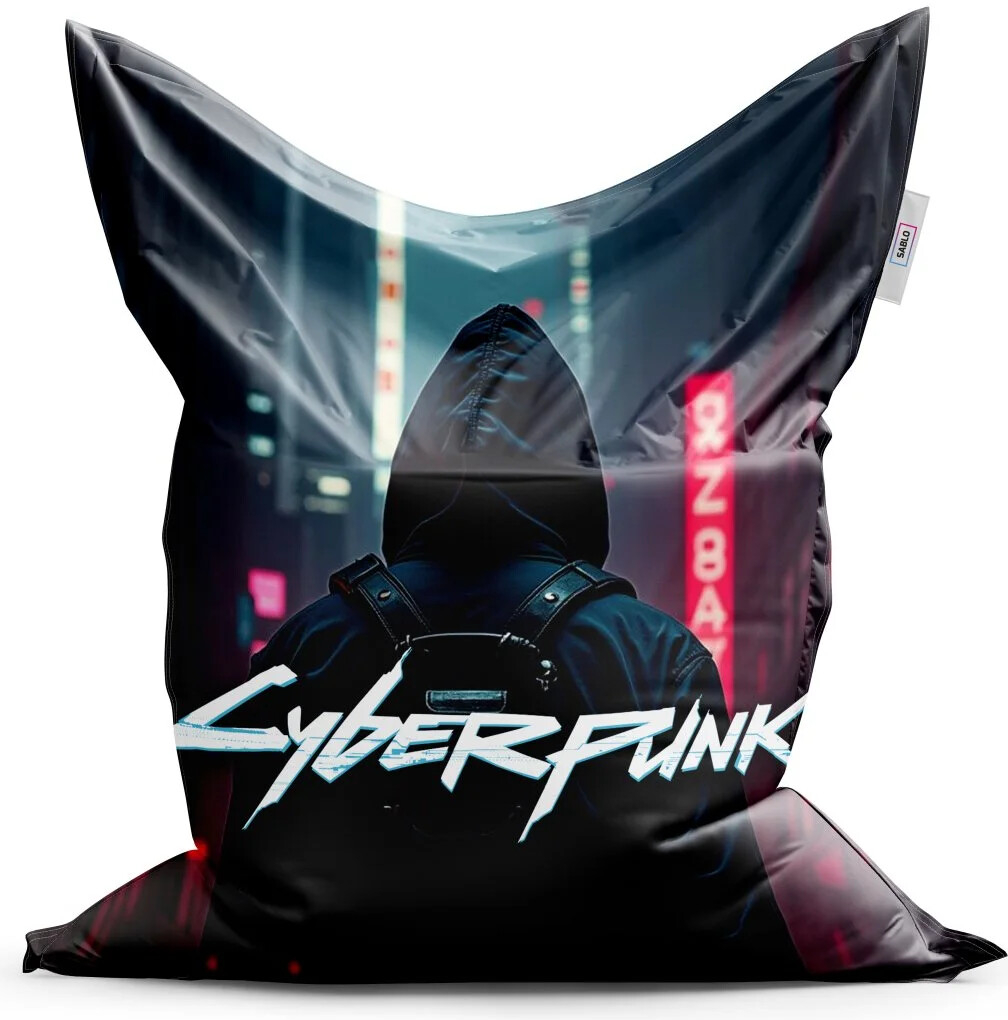 Sablio Sedací vak Cyberpunk 2077 Pohled do města 200x140 cm