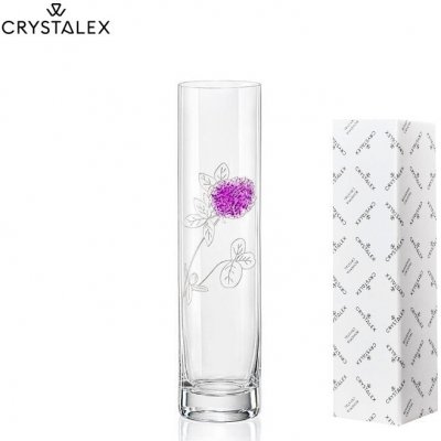 Skleněná váza Crystalex 24 cm Botanical Grace – květinový dekor – Hledejceny.cz