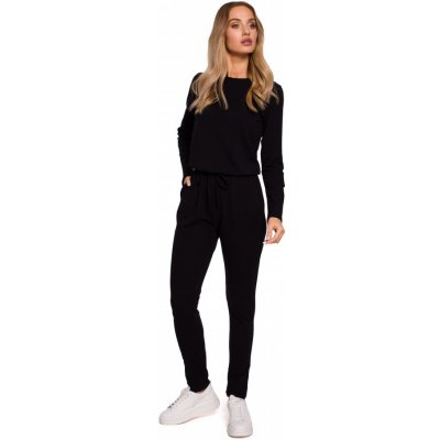 M583 Knit Jumpsuit With A Patch Pocket black – Zboží Mobilmania