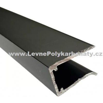 Ukončovací/okrajový AL-U profil na tl. 16 mm ELOX BRONZ - délka 6400 mm – Zbozi.Blesk.cz