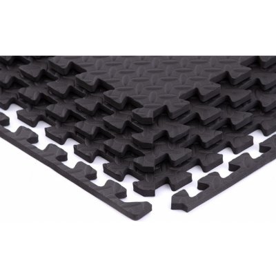 Trinfit Tatami Fitness T12 set 4 ks - 60 x 60 x 1,2 cm - černá – Zboží Dáma