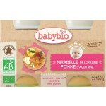 Babybio Mirabelky jablko 2 x 130 g – Zboží Dáma