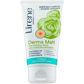 Lirene Derma Matt normalizující čistící gel s exfoliačním účinkem 150 ml