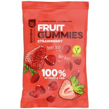 BOMBUS Fruit energy strawberry gummies 35 g