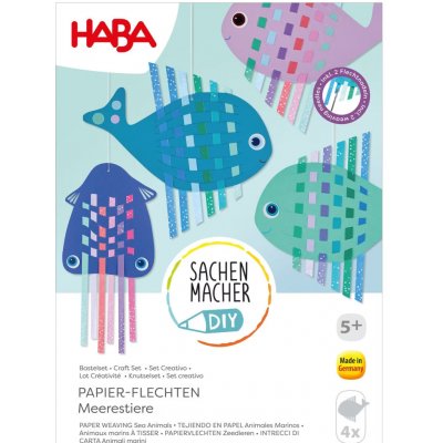Haba Kreatívna sada Prepletanie papiera Morské zvieratká – Hledejceny.cz