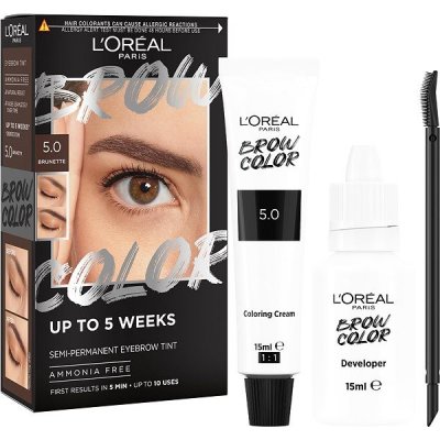 L'Oréal Paris Brow Color Semi-Permanent Eyebrow Tint 5.0 Brunette 1 ml – Zbozi.Blesk.cz