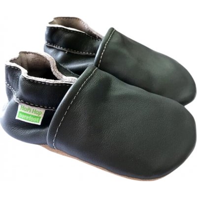Hopi Hop kožené capáčky Barefoot antracit – Zbozi.Blesk.cz