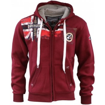 GEOGRAPHICAL NORWAY mikina FESPOTE MEN 100 bordo