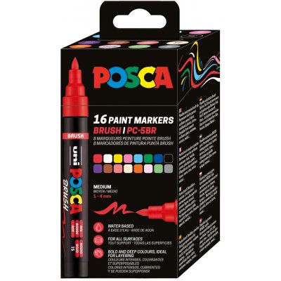 Uni Posca PC-5BR 8 ks sada mix barev – Sleviste.cz
