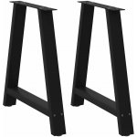 Omaxi 315168 Nohy k jídelnímu stolu ve tvaru A 2 ks černé 80 x 72-73 cm ocel – Zboží Mobilmania