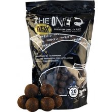 THE ONE Rozpustné boilies Soluble Black 1kg 20mm