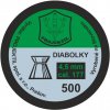 Diabolka a brok Diabolky Projektil ploché 4,5 mm 500 ks