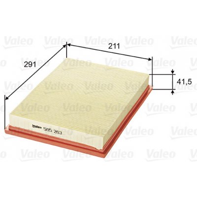 Vzduchový filtr VALEO 585263 – Hledejceny.cz
