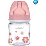 Canpol babies láhev se širokým hrdlem Newborn baby růžová 120ml – Zboží Dáma