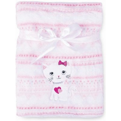 Babymatex Deka RICCO s výšivkou Růžová Kočička – Sleviste.cz