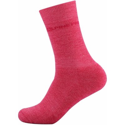 Alpine KLAMO ponožky z merino vlny USCA086457 RŮŽOVÁ – Zboží Mobilmania