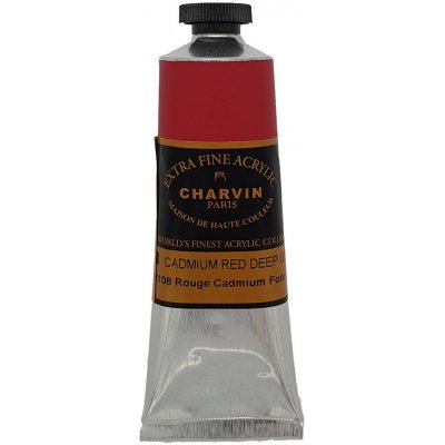 Charvin akrylová barva extra Fine 60 ml cadmium red deep gen 490 – Hledejceny.cz