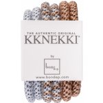 KKNEKKI Gumička do vlasů Kknekki Slim no. 8 – set 6 ks, měděná barva, textil – Zboží Dáma