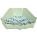 Zolux Toaleta Cosy rohová zelená s roštem 41,6 x 34,5 x 19,2 cm – Hledejceny.cz