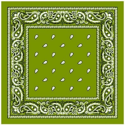 Blingstar bandana šátek Olive Green B1383 – Hledejceny.cz