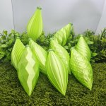 NAŠE 3D Vánoční ozdoby sada 9ks Barva: Světle zelená – Sleviste.cz