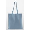 Nákupní taška a košík Westford Mill Nákupní bavlněná taška WM161 Dusty Blue 38x42 cm