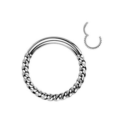 Šperky4U Segment kruh kroucený helix cartilage tragus piercing NS0062ST-1210 – Sleviste.cz