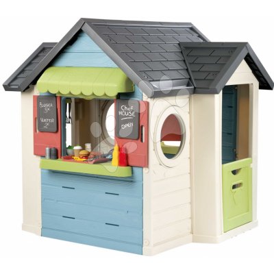 Smoby Domeček se zahradní restaurací Chef House DeLuxe s podlahou – Zboží Dáma