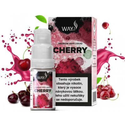 Way To Vape Cherry 10 ml 0 mg – Zboží Mobilmania